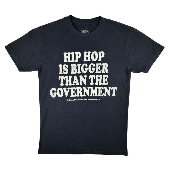 Erykah Badu Tops - Erykah Badu Hip Hop Is Bigger Than The Government Concert Tee Small Black R&B